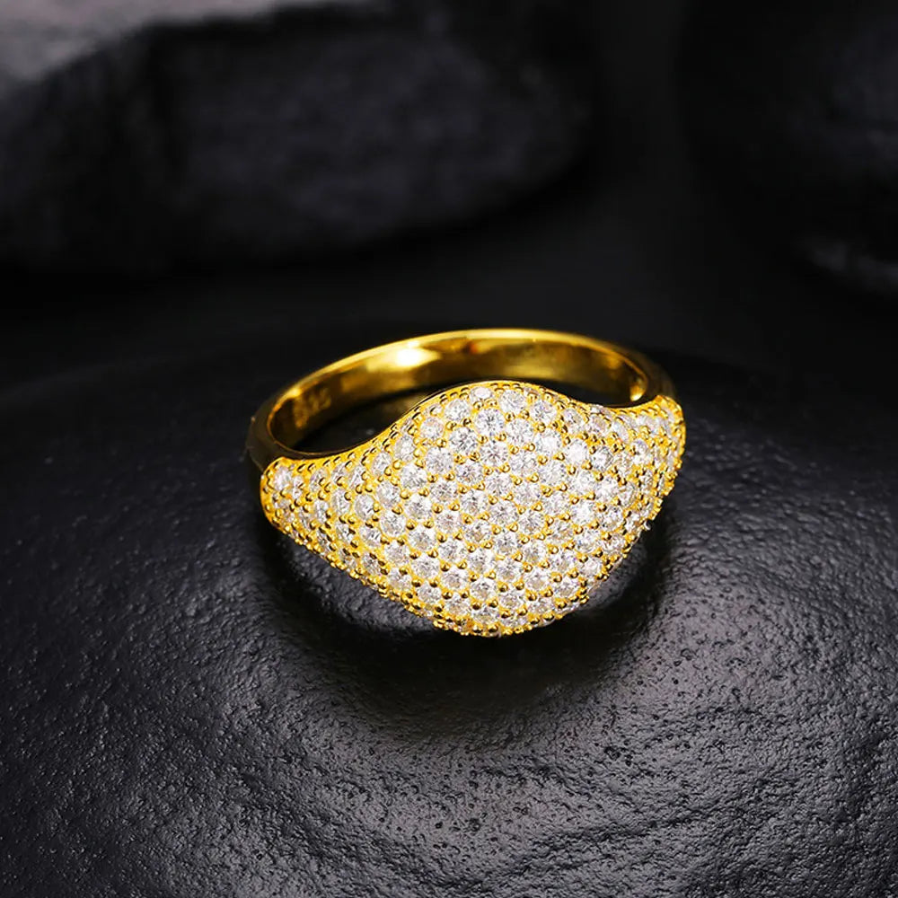 All Moissanite Ring | S925 Sterling Silver Plated 18k White Gold Ring for Women